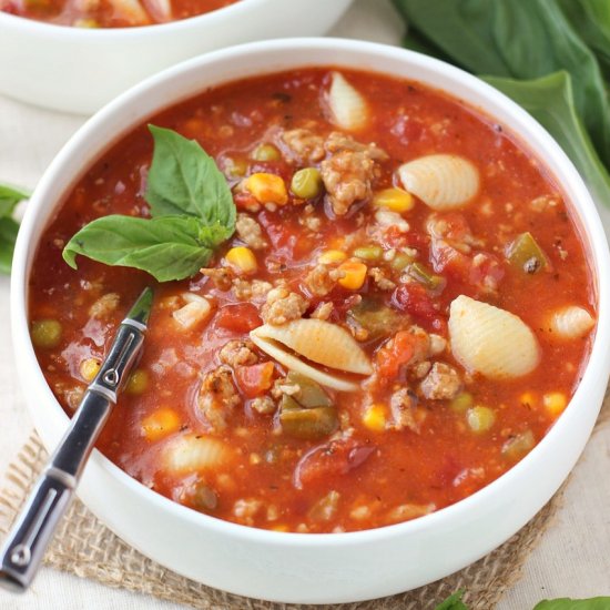 Italian Turkey Soup