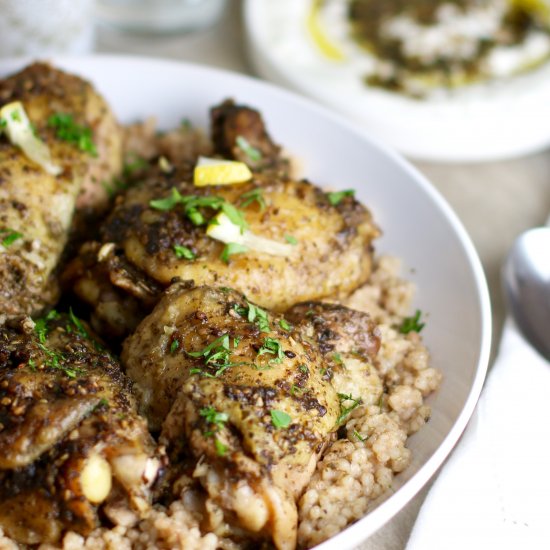 Zaatar Crusted Lemon Chicken