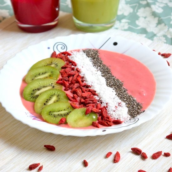 Strawberry Baobab Smoothie Bowl