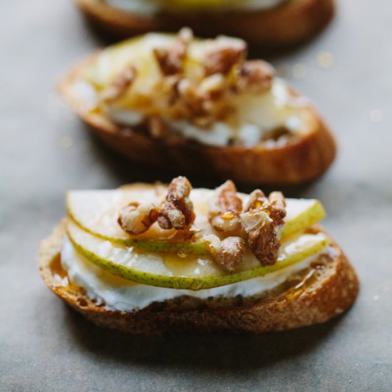 Spicy Honey Crostini