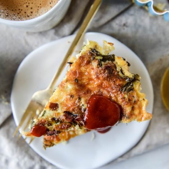 Roasted Vegetables Quiche