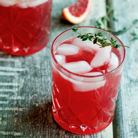 Hard Blood Orange Lemonade