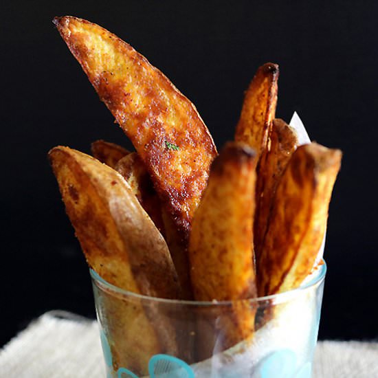 Spicy Baked Potato Wedges