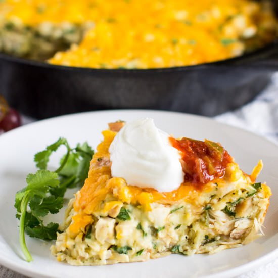 Chicken Tortilla Pie