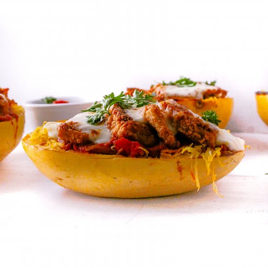 Chicken Parmesan Spaghetti Squash