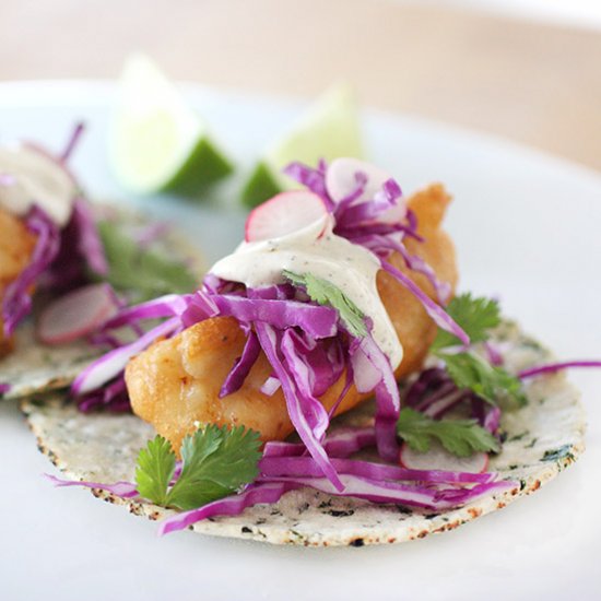 Fish Tempura Tacos