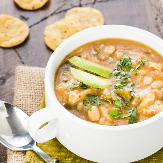 Slow Cooker White Chicken Chili