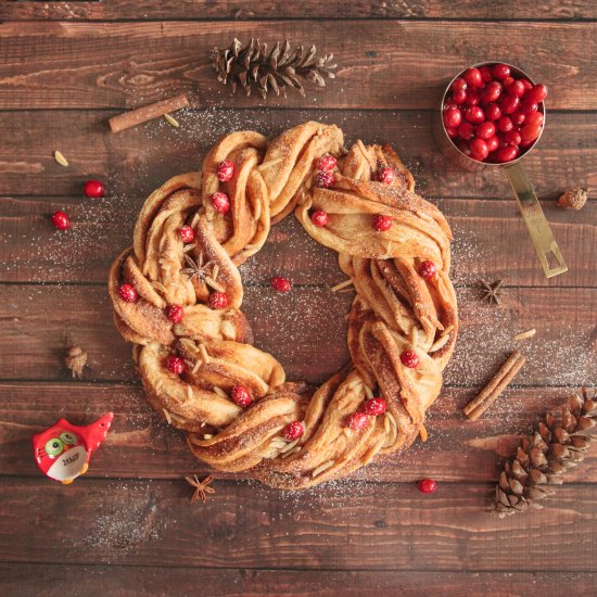 Honey Almond Winter Wreath