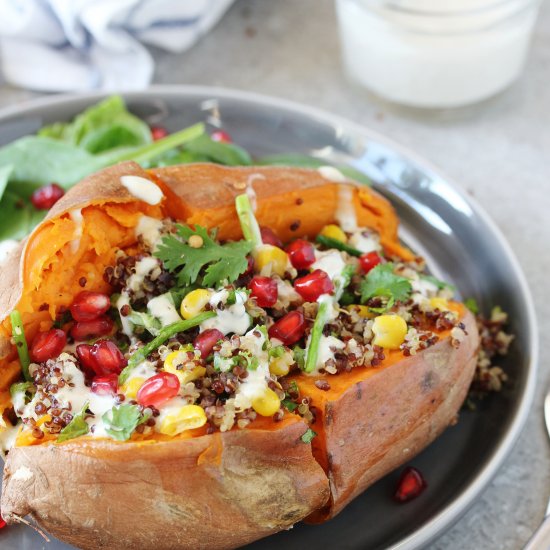 Quinoa Stuffed Sweet Potato