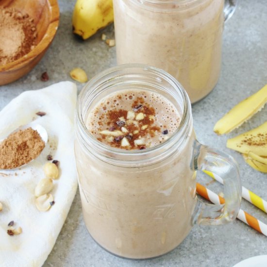 Healthy Choc PB Breakfast Smoothie