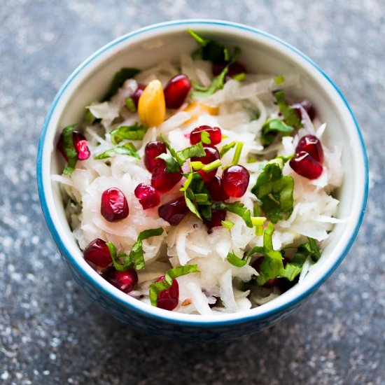 Turnip Pomegranate Salad