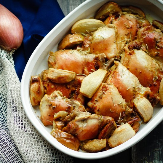 Baked Rosemary Chicken with Apples