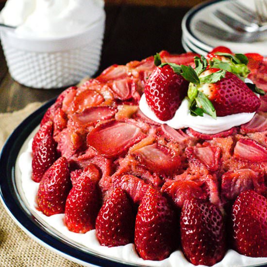 Strawberry Upside-Down Cheesecake