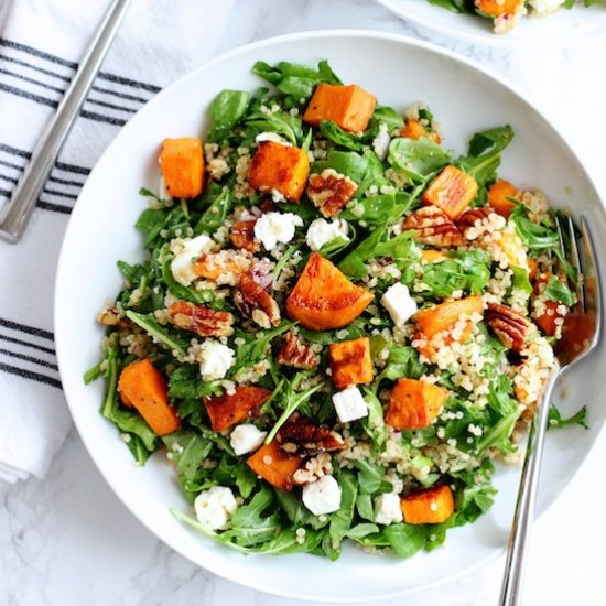 Roasted Sweet Potato Quinoa Salad