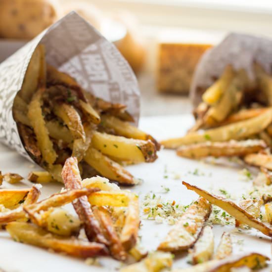 Oven Baked Parmesan Truffle Fries