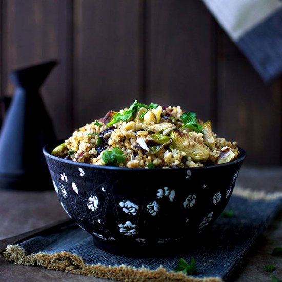 Millet & Brussels Sprout Salad