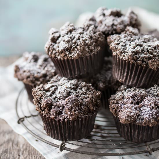 Double Chocolate Crumb Muffins