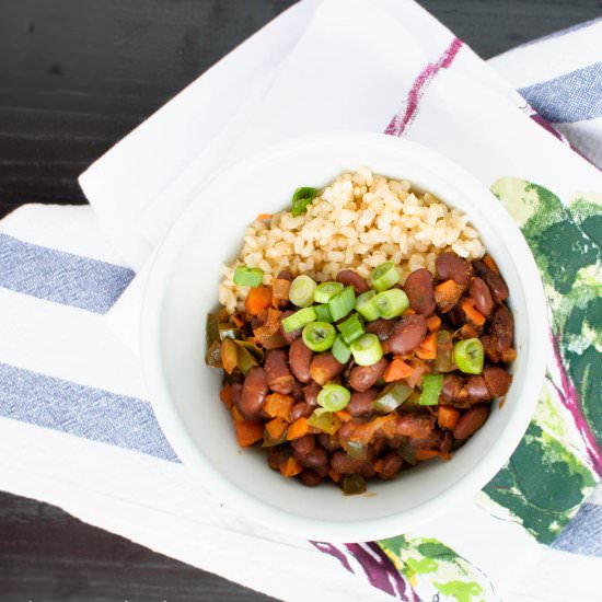 African Style Rice and Beans