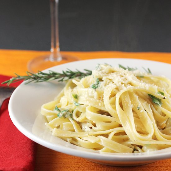 Fettuccine with Preserved Lemon