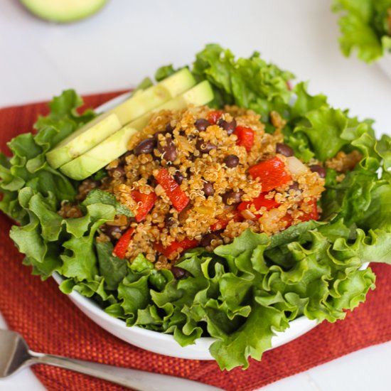 Quinoa Black Bean Burrito Bowls