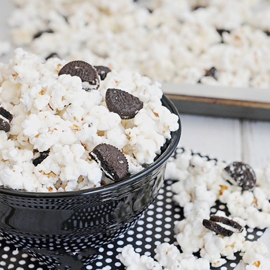 White Chocolate OREO Popcorn