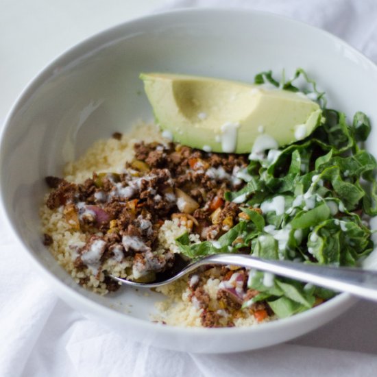 Spanish Beef Bowls