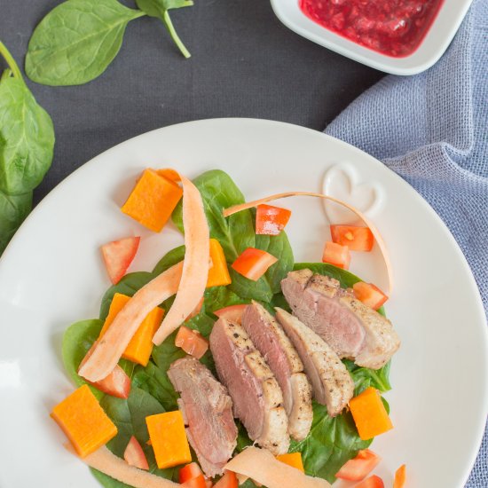 Duck & Sweet Potato Salad