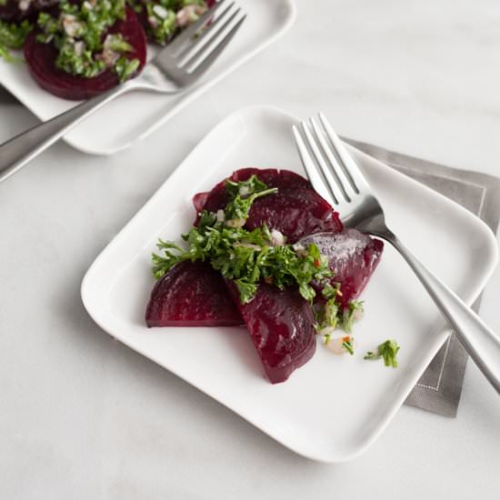 Roasted Beets with Chimichurri