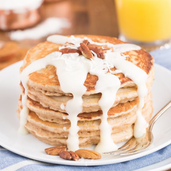 Cinnamon Roll Pancakes