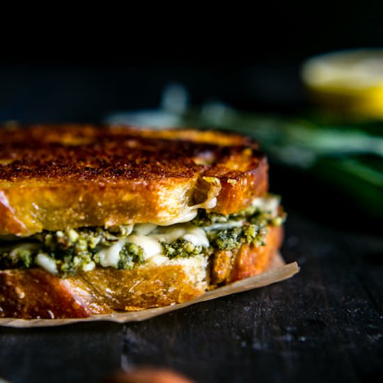 Almond-Sage Pesto Grilled Cheese