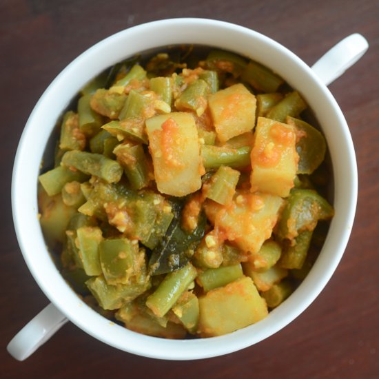 Potato Beans Pressure Cooker Curry