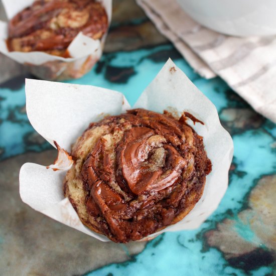 Banana Nutella Muffins