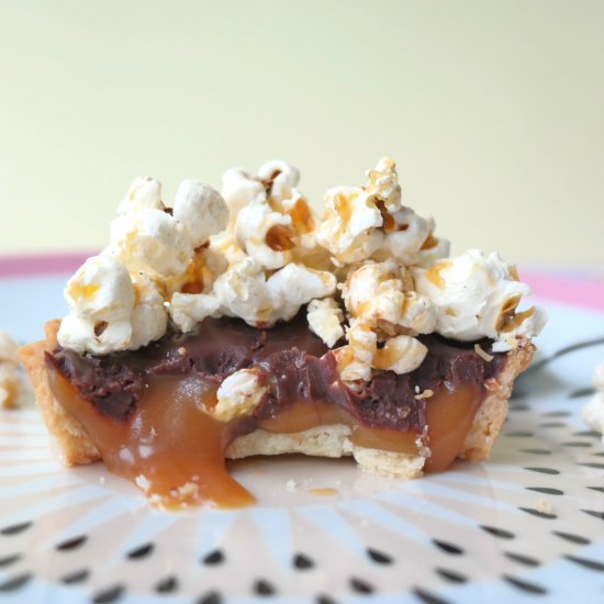 Salted Caramel Popcorn Tarts