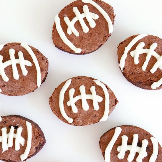 Chocolate Brownie Footballs