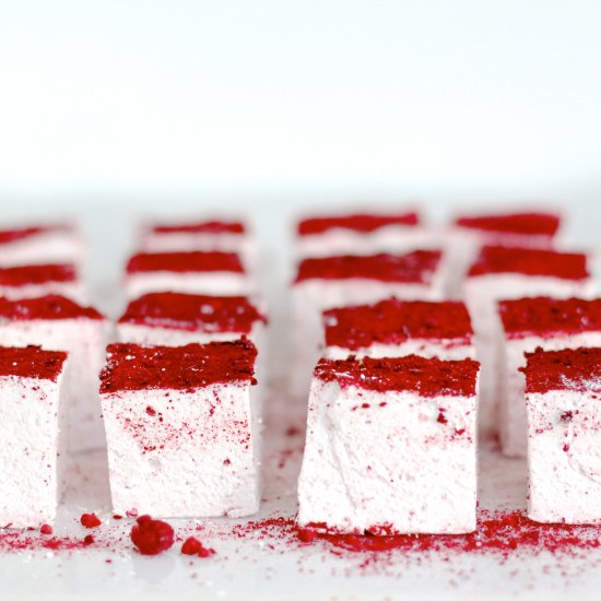 Big & Fluffy Raspberry Marshmallows