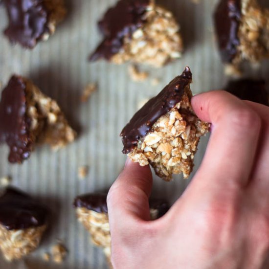 Peanut Butter Granola Bar Bites