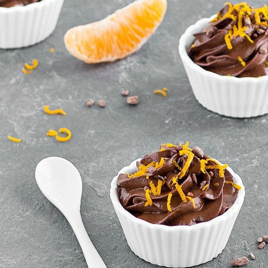 Chocolate Orange Avocado Pudding