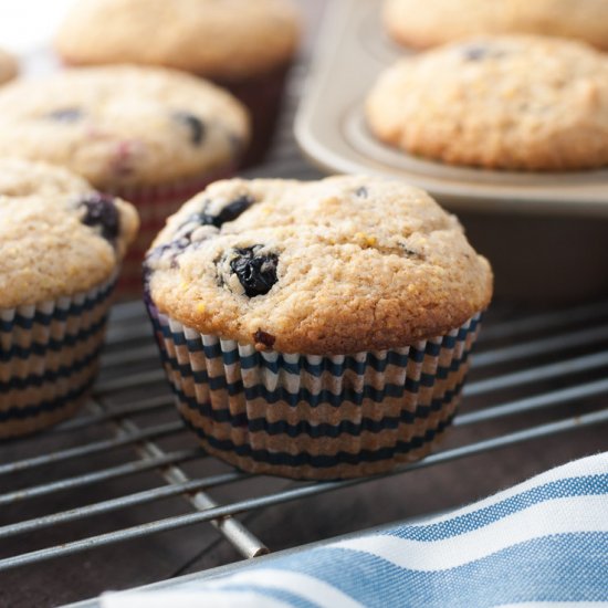 Whole Wheat Berry Corn Muffins