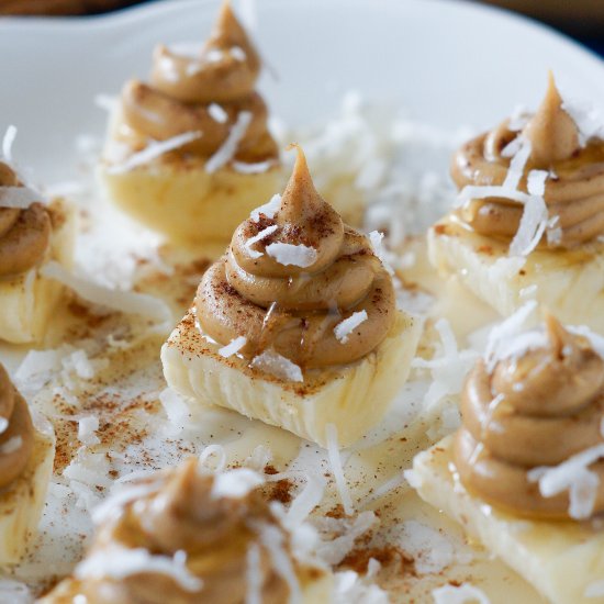 PB Banana Bites w/ Cinnamon & Honey