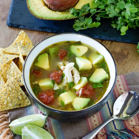 Chicken Avocado Lime Soup