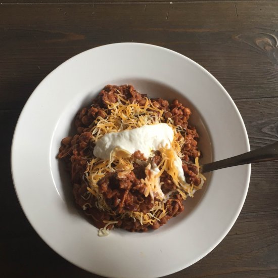 3 Bean Slow Cooker Chicken Chili