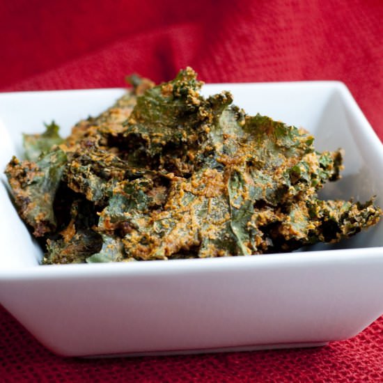 Vegan Cheesy Kale Chips