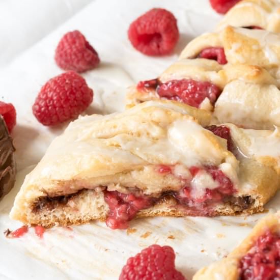 Easy Raspberry Nutella Danish