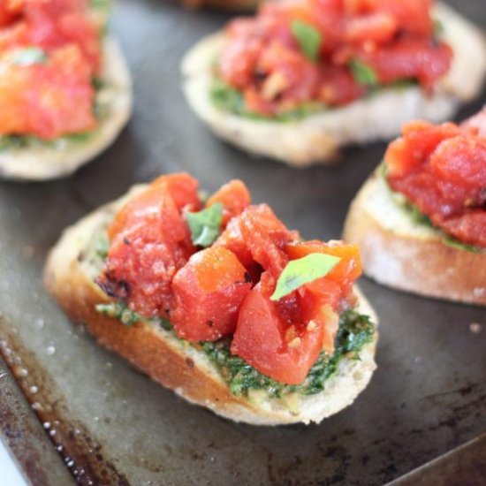 Bruschetta Sunflower Seed Pesto