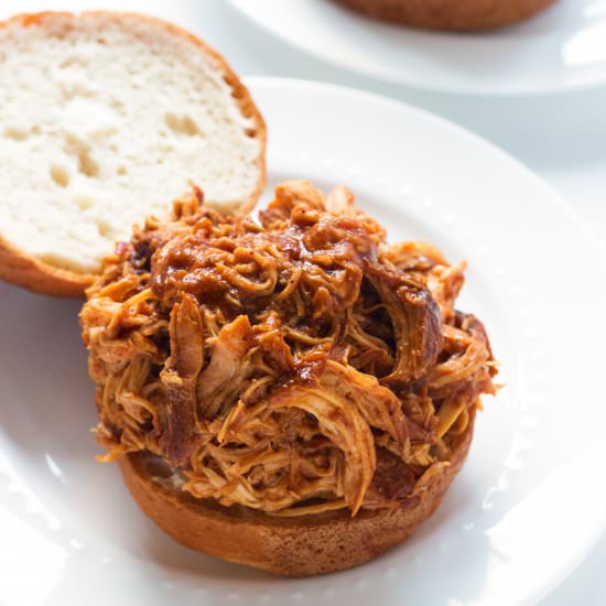 Slow-Cooker Pulled Barbecue Chicken