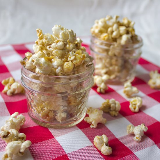 Salted Maple and Garlic Popcorn