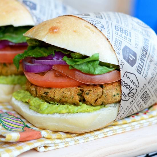 Healthy Falafel Burger