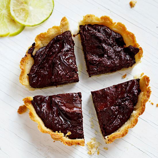 Chocolate-Lime Tarts