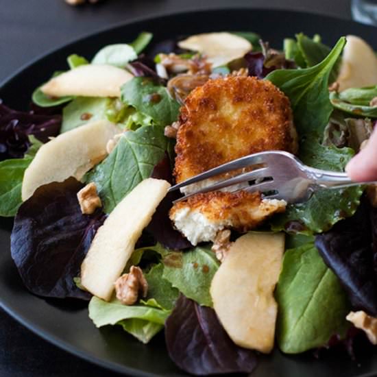 Apple Walnut Salad Goat Cheese