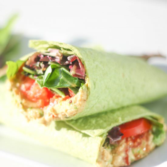 Vegan Hummus Wrap